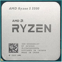 AMD CPU Ryzen 5 5500 6C/12T 3.6/4.2GHz Boost 16Mb AM4 65W w/o cooler TRAY (100-000000457)
