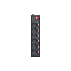 Сетевой фильтр питания REAL-EL RS-6 EXTRA 3m, black (EL122300002)