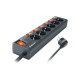 Сетевой фильтр питания REAL-EL RS-6 EXTRA 3m, black (EL122300002)