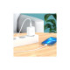 Зарядное устройство HOCO C104A USB-C PD20W + cable USB-C to Lightning white (6931474782908)