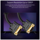 Кабель мультимедийный VGA M to VGA M 2.0m VG101 black Ugreen (11646)