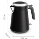 Tefal Электрочайник Tefal Collection 1.7л, Strix, нерж. сталь, черный (KI6668E0)
