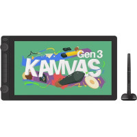 Huion Графический монитор 15,8" Kamvas 16(G3), 2.5K, USB-C, черный (GS1563)
