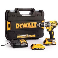 DeWALT XR Li-Ion 18V Cordless Drill/Driver, 2x2Ah Battery, 70 Nm, 550–2000 rpm, Carrying Case, Weight: 1.2 kg (DCD796D2)