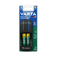 VARTA Зарядний пристрій Pocket Charger + Акумулятор NI-MH AA 2600 мАг, 4 шт. (57642101471)