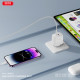 Зарядное устройство XO L140 35W 2xUSB-C PD White (L140_White)