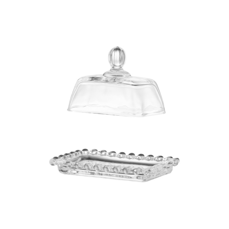 ARDESTO Butter dish 14х9 cm, glass (AR2602BD)
