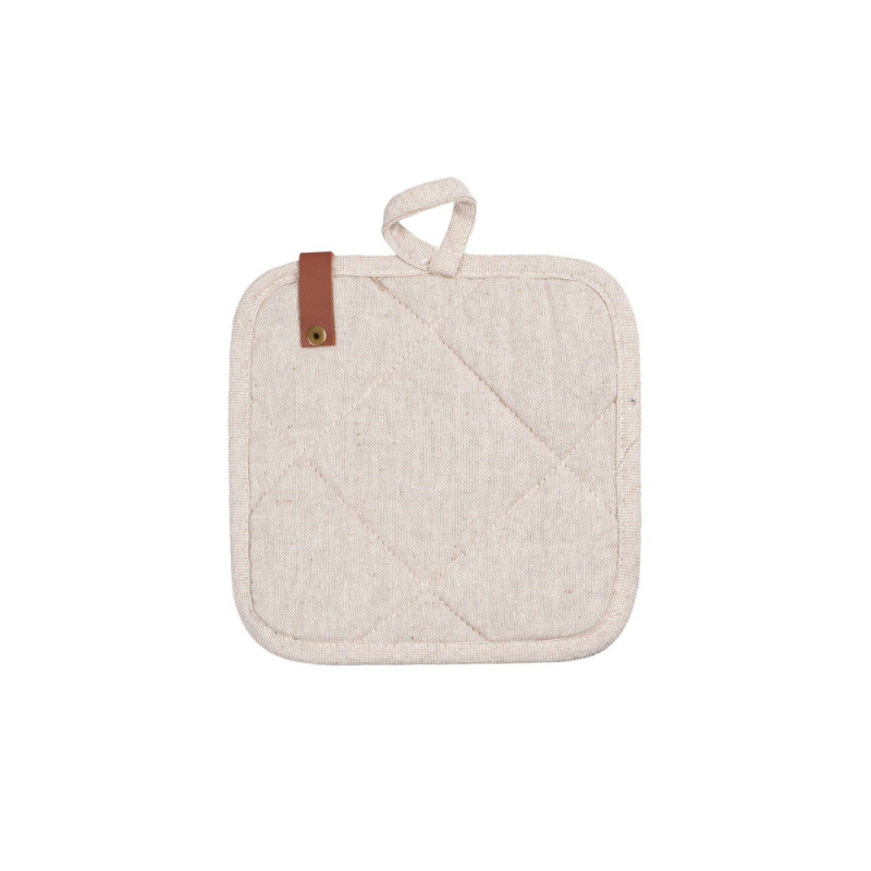 ARDESTO Potholder Oliver, beige, 20x20 cm, 100% cotton (filling batting) (ART04OB)