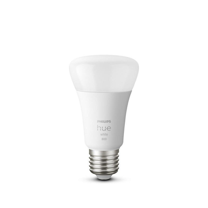 Philips Hue Smart bulb E27, 9W, 2700K, White, ZigBee, Bluetooth, dimming (929001821618)