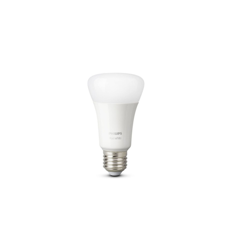Philips Hue Smart bulb E27, 9W, 2700K, White, ZigBee, Bluetooth, dimming (929001821618)