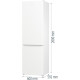 Gorenje Холодильник с нижн. мороз. камерой, 200х60х60см, 2 дв., 235(96)л, А++, NoFrost+, Зона св-ти, белый (NRK6202EW4)