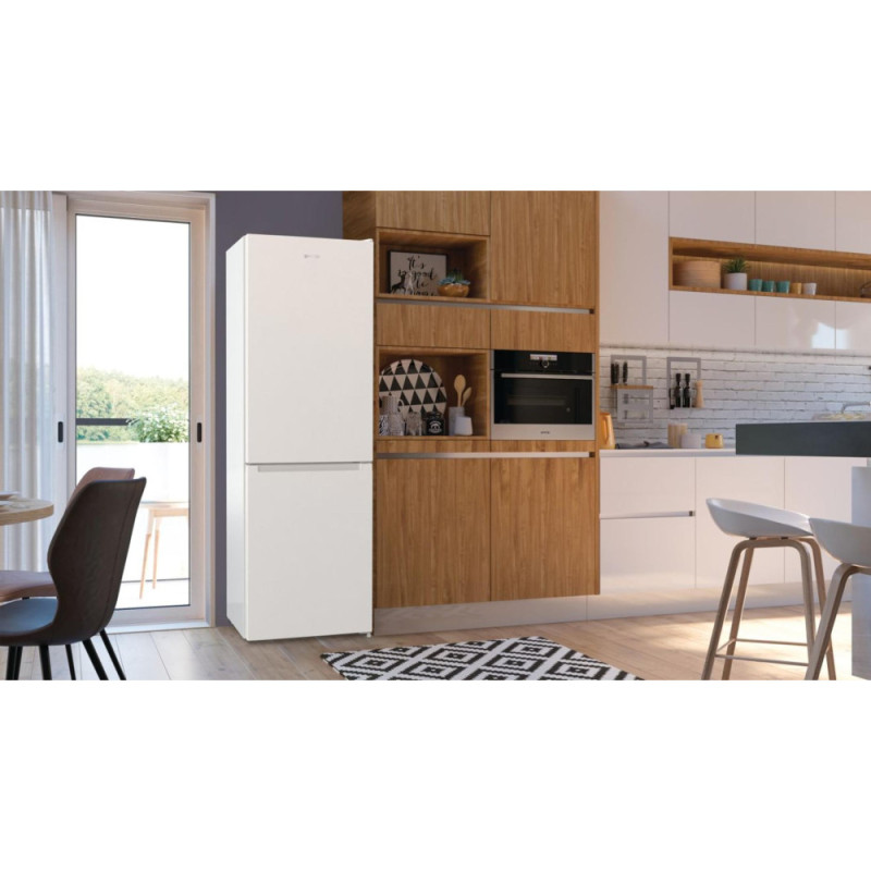 Gorenje Холодильник с нижн. мороз. камерой, 200х60х60см, 2 дв., 235(96)л, А++, NoFrost+, Зона св-ти, белый (NRK6202EW4)