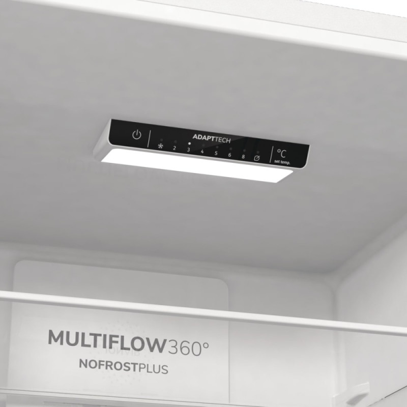 Gorenje Холодильник с нижн. мороз. камерой, 200х60х60см, 2 дв., 235(96)л, А++, NoFrost+, Зона св-ти, белый (NRK6202EW4)