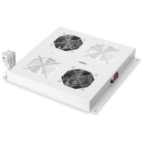 Digitus Roof vent. unit, Unique network and Dynamic Basic 2 fans, thermostat, switch, grey (RAL 7035) (DN-19FAN-2-N)