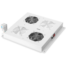 Digitus Панель вентиляторів 19" Roof, 2 fans, thermostat, RAL 7035 (DN-19FAN-2-N)