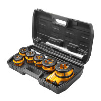 Tolsen Плашки та мітчики Профі, набір 9шт, 1/4", 3/8", 1/2", 3/4", 1", 5/4" (33011)
