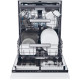 Haier Haier Dishwasher built-in, 16sets, A+++, 60cm, display, invertor, 3 basket, white (XI6B0S3FSB)
