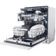 Haier Haier Dishwasher built-in, 16sets, A+++, 60cm, display, invertor, 3 basket, white (XI6B0S3FSB)