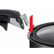 Tefal Set of glass lids Ingenio, 16 cm, 18 cm, 20 cm, glass, plastic, black (L9849053)