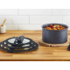 Tefal Set of glass lids Ingenio, 16 cm, 18 cm, 20 cm, glass, plastic, black (L9849053)