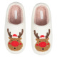 ARDESTO Home shoes Christmas 40/41 size, 100% polyester, sole 100% rubber, white (ART2540DW)