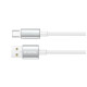 Дата кабель USB 2.0 AM to USB-C 1.0m 3A zinc alloy braided white ColorWay (CW-CBUC098-WT)