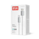 Дата кабель USB 2.0 AM to USB-C 1.0m 3A zinc alloy braided white ColorWay (CW-CBUC098-WT)