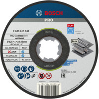 Bosch Диск відрізний Bosch Professional X-LOCK по нержавіючій сталі 125x1x22.23мм, 10шт (2.608.619.267)