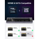 Карман внешний Ugreen SSD M.2 (NVME) M-KEY UGREEN 3.2 GEN2 CM400 gray (90264)
