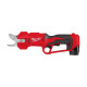 Milwaukee M12 BLPRS-202 cordless pruner 12V battery 2x2A h ZP C12C cutting d 32mm 1.5kg (4933480115)