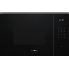 Siemens Мікрохвильова піч Siemens вбудована, 25л, електр. керув., 900Вт, гриль, дисплей, чорний (BE555LMB2)