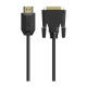Кабель мультимедийный HDMI M to DVI M 3.0m 4K60Hz 24+1pin HP (DHC-HD05-03M)