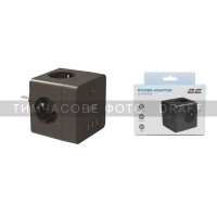 2E Мережевий адаптер 2E 4XSchuko, 3*USB-A, 1*USB-C, black (2E-AD431BK)