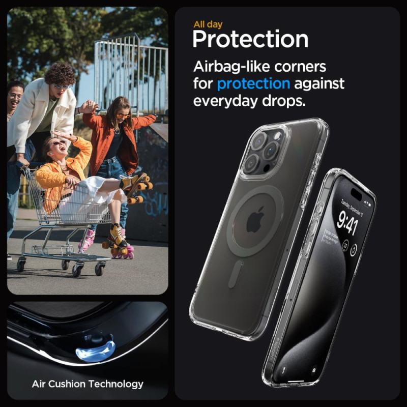 Spigen iPhone 15 Pro Ultra Hybrid MagFit, Graphite