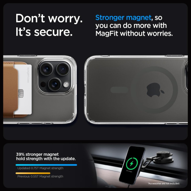 Spigen iPhone 15 Pro Ultra Hybrid MagFit, Graphite
