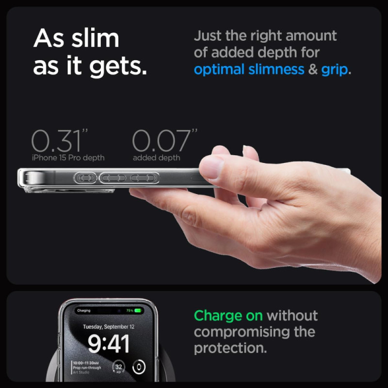 Spigen iPhone 15 Pro Ultra Hybrid MagFit, Graphite