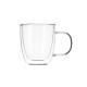 ARDESTO Cup set with double walled handles, 310 ml, H 10.2 cm, 2 pcs, borosilicate glass (AR2631GH)