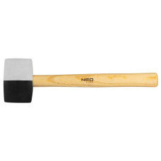 Neo Tools 25-067 Киянка, чорно-біла, бойок 58 мм, 450 г, рукоятка дерев'яна