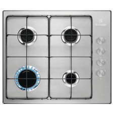 Electrolux Варочная поверхность газовая, 60см, нерж (KGS6404SX)