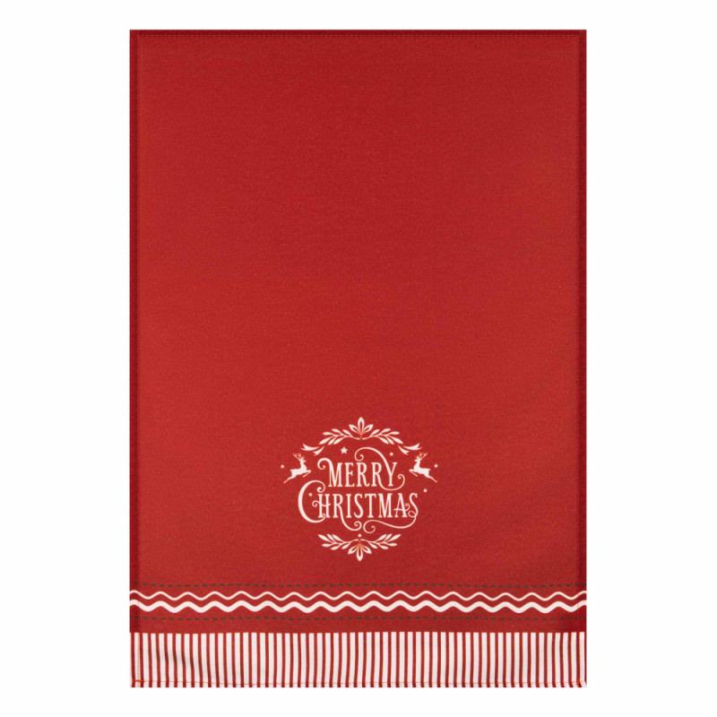 ARDESTO Kitchen towel Happy Holidays 45х65cm, 90% polyester, 10% cotton, red (ART4565HR)