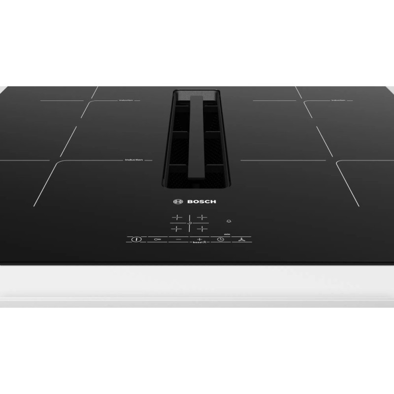 Bosch Варочная поверхность с вытяжкой - индукция/60см/4конф/черный (PIE611B15E)