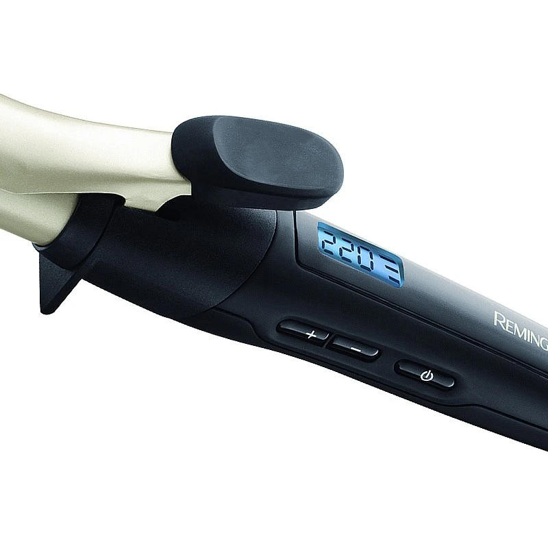 Remington Плойка Pro Soft Curl, >300Вт, темп.режимів-10, D-25mm, 130-220С, дисплей, кераміка, чорний (CI6325)