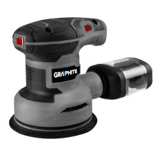 Graphite eccentric grinder 300W 125 mm 7000-13000 rpm orbit 1 mm 1.21 kg (59G348)