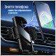 Универсальный автодержатель ColorWay FlameGrip, автозажим, Wireless Charger 15W Black (CW-CHAW070Q-BK)