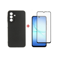 Чехол для мобильного телефона Dengos Carbon Kit for Samsung Galaxy A17 case + glass Black (DG-KM-160)