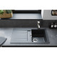 Hansgrohe Kitchen set, granite sink S520-F480 + tap Focus M41, grey stone-steel (43358800)