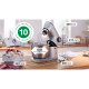 Bosch Kitchen machine 1400W, metal bowl, metal/plastic body, 6 attachments, gray (MUM9B34S27)