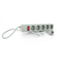 Сетевой фильтр питания Merlion 5 розеток, 10м, grey (G5100)