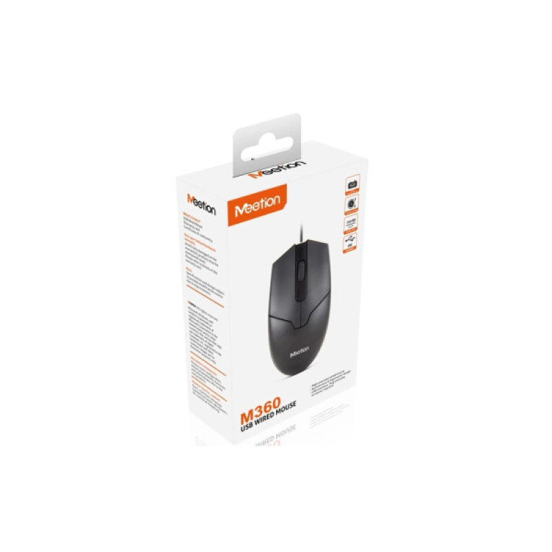 Мышка Meetion M360 USB Black (MT-M360-A160CM)