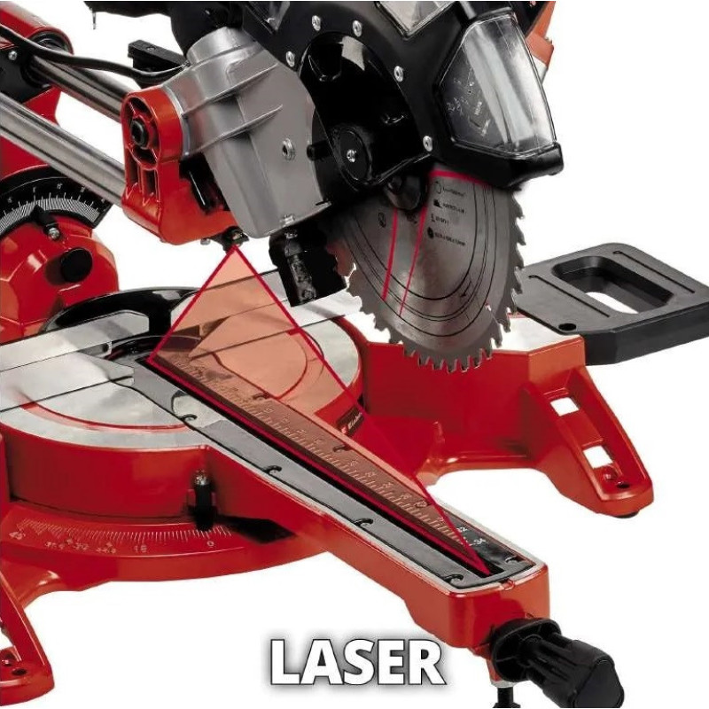 Einhell Пила торцовочная с протяжкой TC-SM 2534/1 Dual, 2100 Вт, диск 250 мм, лазер (4300395)